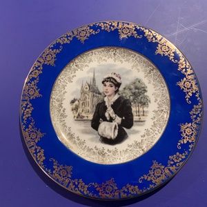 JKW Western Germany fine china plate